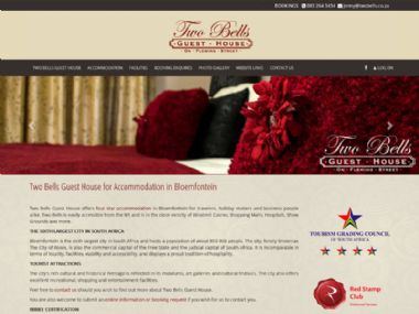 Two Bells Guesthouse<br><a href='http://www.twobells.co.za' target='_blank'><small>www.twobells.co.za</small></a>