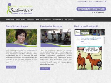 Ronel Labuschagne Biokineticist<br><a href='http://www.ronellabushagne.co.za' target='_blank'><small>www.ronellabuschagne.co.za</small></a>